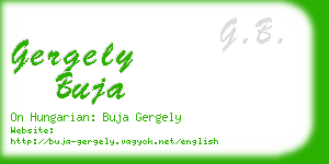 gergely buja business card
